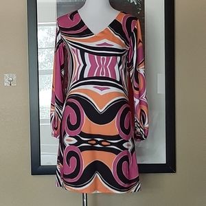 Emma's Closet Multi-color Long Sleeve Dress